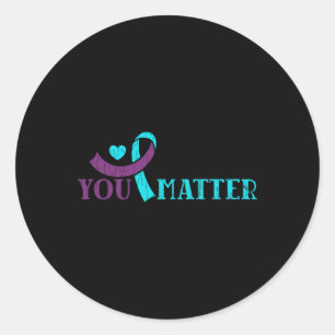 Sticker Rond Vous Avez De L'Importance Bonne Prévention Suicide