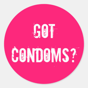 Sticker Rond Vous avez des préservatifs ?
