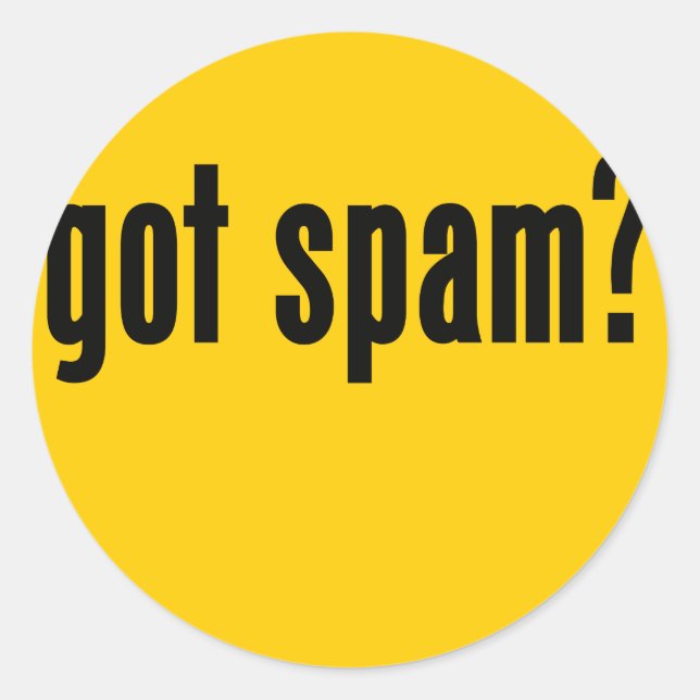 Sticker Rond vous avez du spam ? (Devant)
