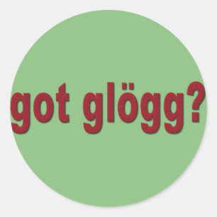 Sticker Rond vous avez glogg ? Drôle boisson scandinave