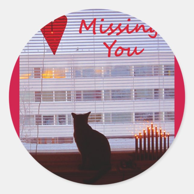 Sticker Rond Vous avez manqué (Devant)