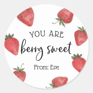 Sticker Rond Vous êtes Berry Sweet Valentine