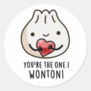 Sticker Rond Vous êtes celui que je me demande drôle Nourriture