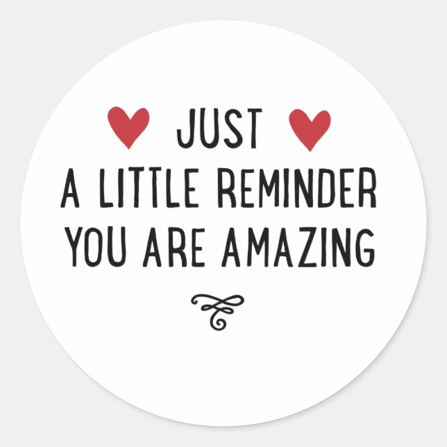 Sticker Rond Vous êtes extraordinaire (Devant)