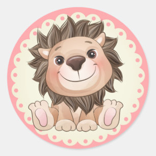 Sticker Rond Vous êtes Grand Jote Lion