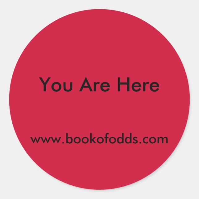 Sticker Rond Vous Êtes Ici (Devant)