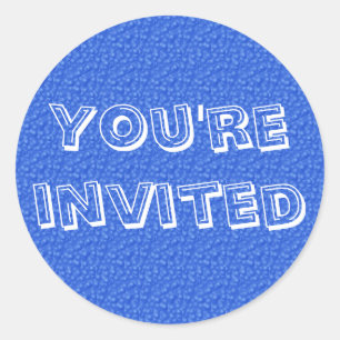 Sticker Rond Vous êtes invité