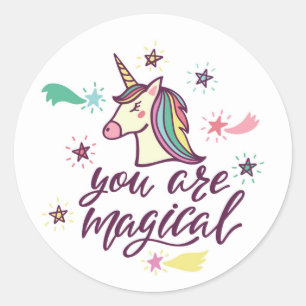 Sticker Rond Vous êtes magiques