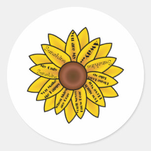 Sticker Rond Vous êtes mon soleil