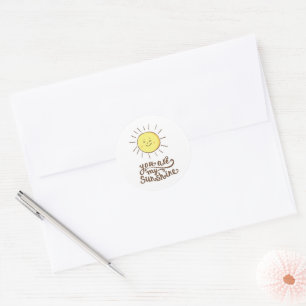 Sticker Rond Vous Êtes Mon Soleil