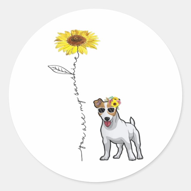 Sticker Rond Vous Êtes Mon Soleil (Devant)
