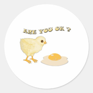 Sticker Rond Vous êtes ok ?