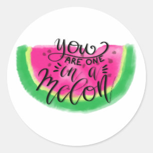 Sticker Rond Vous êtes un dans un Melon