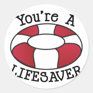 Sticker Rond Vous êtes un sauveteur