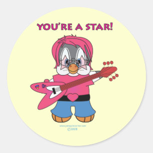 Sticker Rond Vous êtes une étoile !
