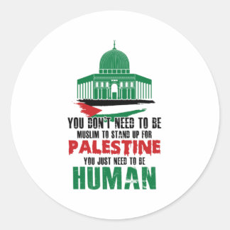 Sticker Rond Vous n'avez pas besoin d'être musulman pour vous l