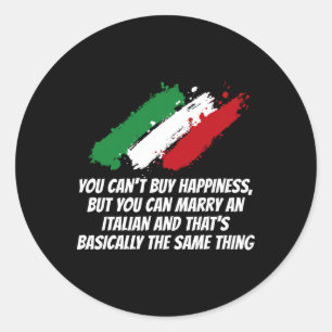 Sticker Rond Vous ne pouvez pas acheter le bonheur mais vous po