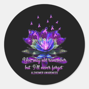 Sticker Rond Vous ne vous souvenez peut-être pas, mais je n'oub