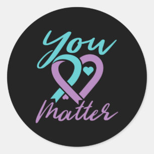 Sticker Rond Vous Problème Prévention Suicide Sensibilisation T