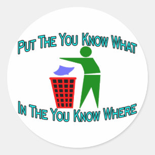 Sticker Rond Vous Savez Où