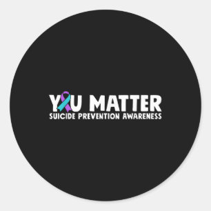 Sticker Rond Vous Sensibilisation à la prévention du suicide Tu