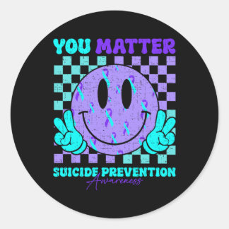 Sticker Rond Vous Sensibilisation À La Prévention Du Suicide Tu