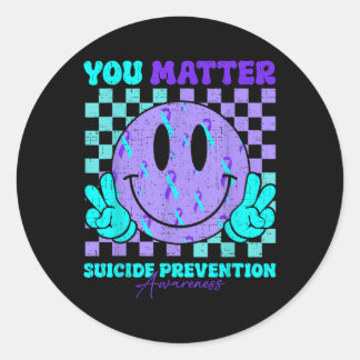 Sticker Rond Vous Sensibilisation à la prévention du suicide Tu