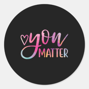 Sticker Rond Vous - Sensibilisation à la santé mentale Don d'in