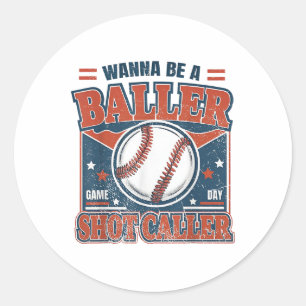 Sticker Rond Vous Voulez Être Un Baladeur De Ballons De Bal Ret