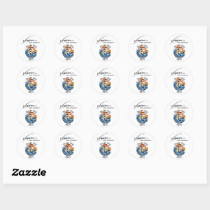Sticker Rond Voyage Croisière Marchandises
