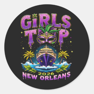 Sticker Rond Voyage de filles 2026 La Nouvelle-Orléans