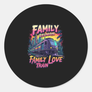 Sticker Rond Voyage de rassemblement de l'équipe du train d'amo