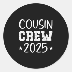 Sticker Rond Voyage d'équipage Cousin 2025 Semaine de réunion f