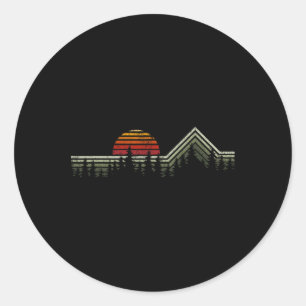 Sticker Rond Voyage en plein air Nature Designs Uni-adultes Ret