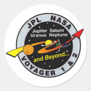 Sticker Rond Voyager 1 & 2