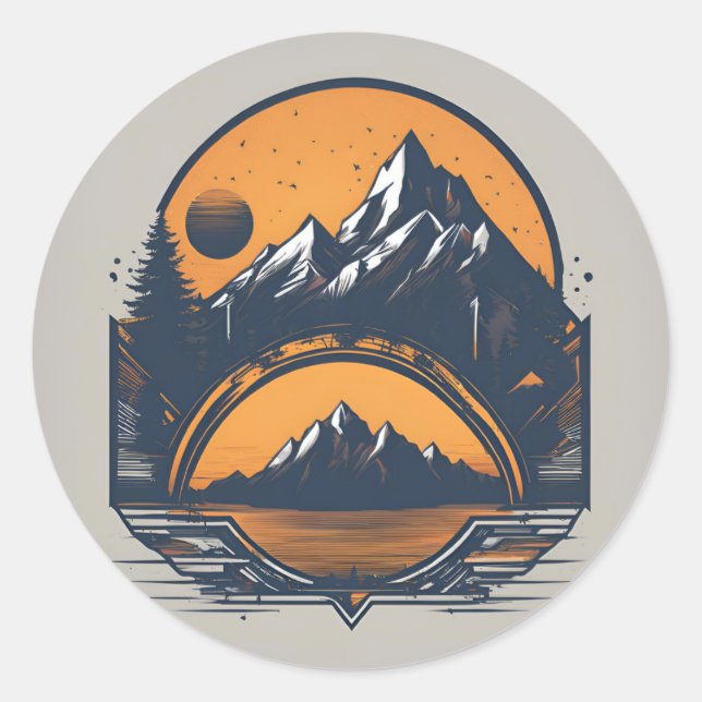 Sticker Rond Voyager intelligent (Devant)