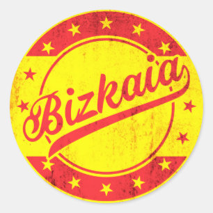 Sticker Rond Voyageur mondial - Espagne - Bizkaia   Biscay