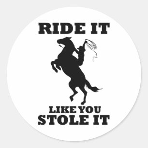 Sticker Rond Voyagez Comme Vous L'Avez Volé Cadeau Pour Les Ama