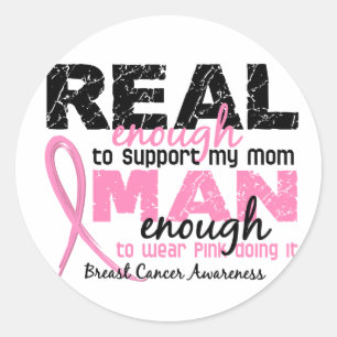 Sticker Rond Vraiment Assez L'Homme Assez Maman 2 Cancer Du Sei