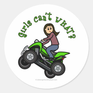 Sticker Rond VTT léger Fille à quatre roues