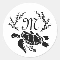 Vue latérale de la tortue noire