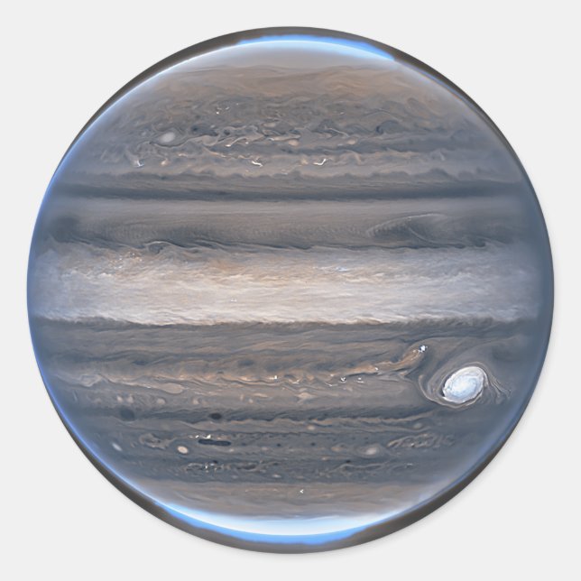 Sticker Rond Vue NIRCam de Jupiter | JWST (Devant)