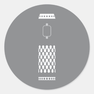 Sticker Rond VV comme un Pro