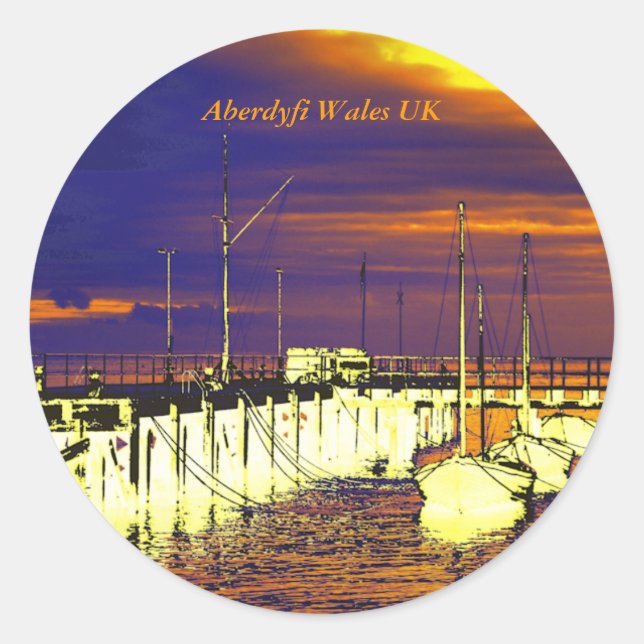STICKER ROND WALES (Devant)