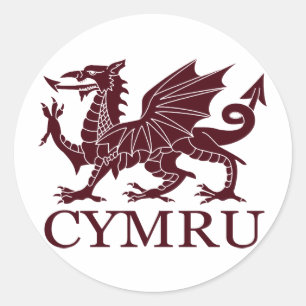 Sticker Rond Wales CYMRU