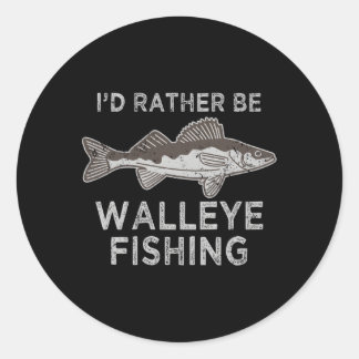 Sticker Rond Walleye Fishing Walleye S Walleye Fishing