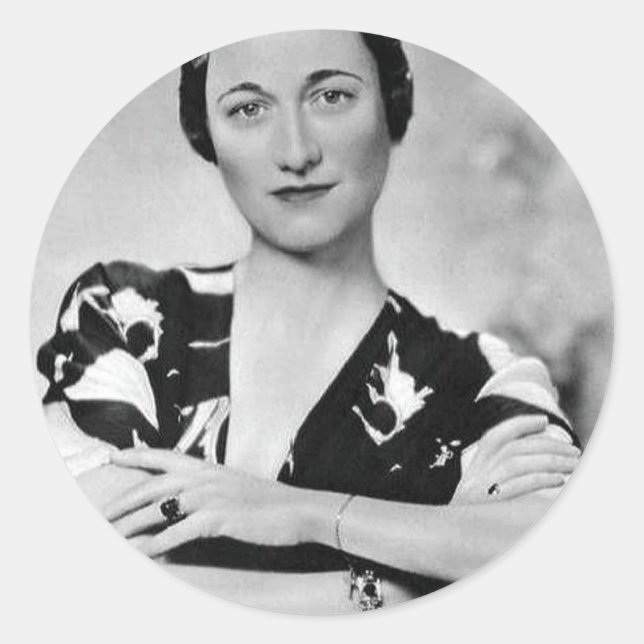 Sticker Rond Wallis Simpson (Devant)