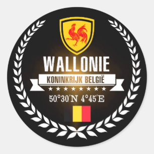 Sticker Rond Wallonie