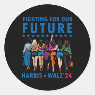Sticker Rond Waltz Wheimer 2024 Future Élection Bouton Femmes G