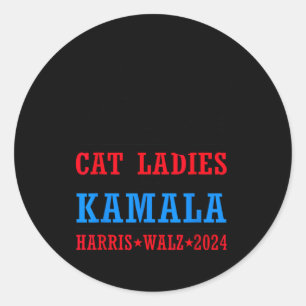 Sticker Rond Walz 2024 élection présidentielle Kamala Harris Ti
